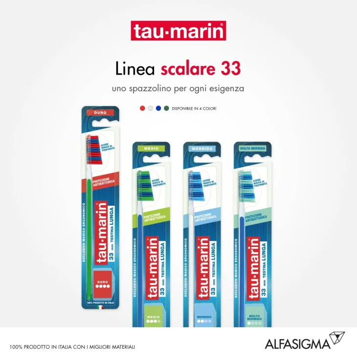 Tau-Marin Scalare 33 Setole Dure 1 Pezzo