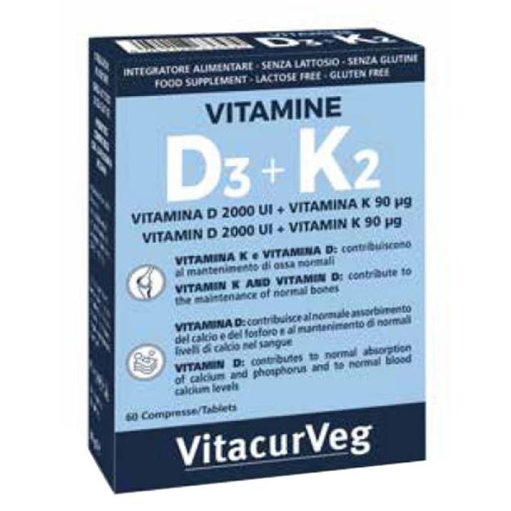 Pharmalife Research Vitamine D3+K2 per ossa normali 60 Compresse