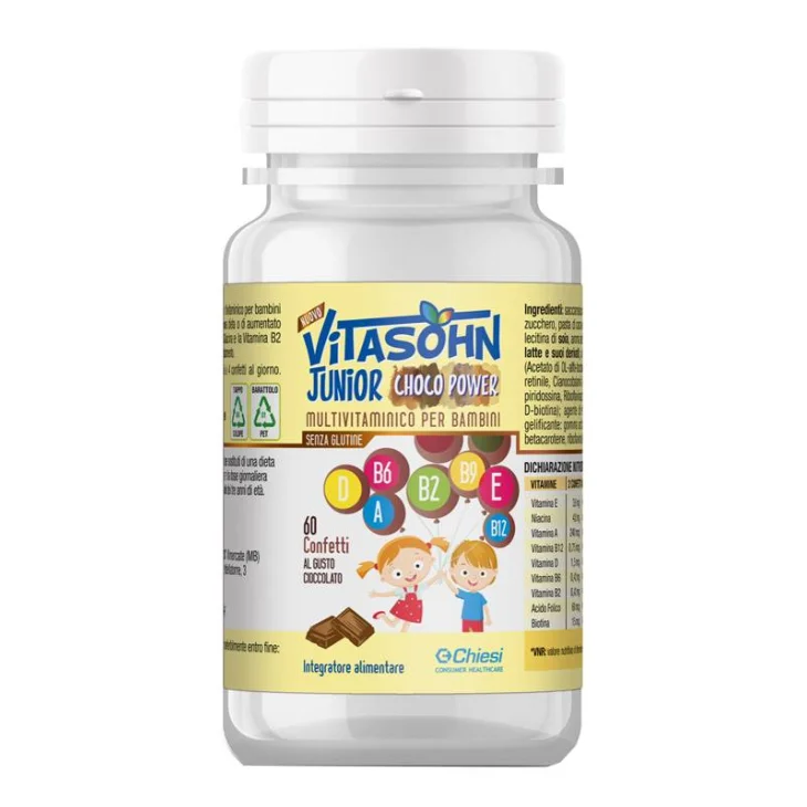 Vitasohn Junior Choco Power Integratore Bambini 60 Confetti