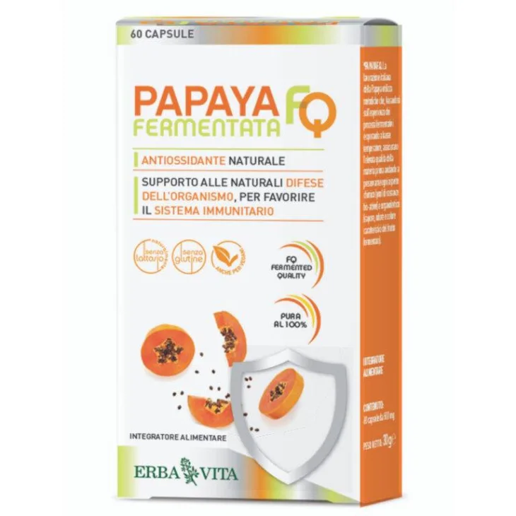Erba Vita Papaya Fermentata Fq 60 Capsule