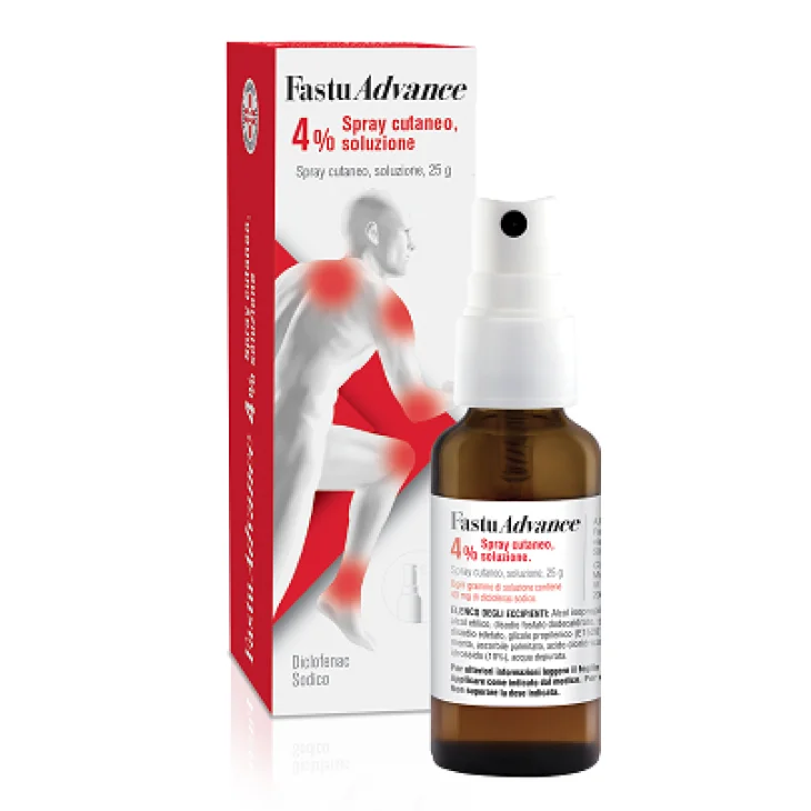 Fastu Advance Soluzione Cutanea Spray 4 % Flacone da 25 g