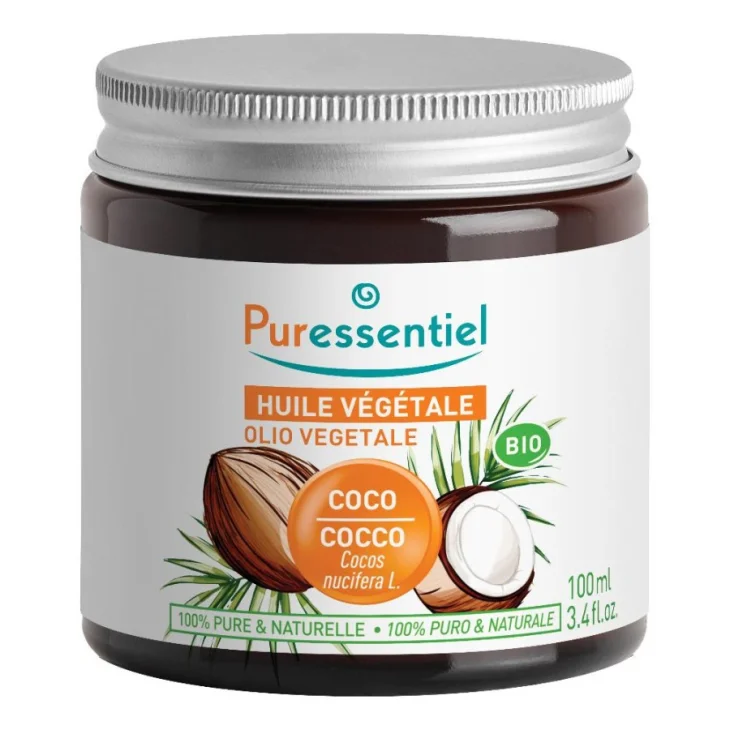 Puressentiel Olio Vegetale di Cocco Bio Nutriente Viso Corpo 100 ml