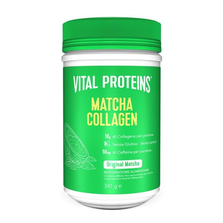 Vital Proteins Collagen Peptides Matcha Tè verde contro stanchezza fisica e mentale 12 Pezzi