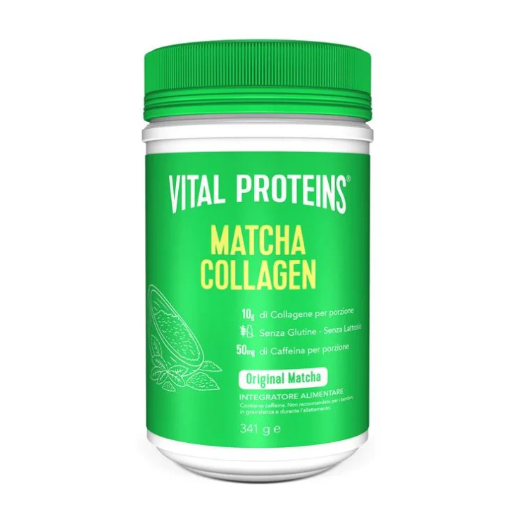 Vital Proteins Collagen Peptides Matcha Tè verde contro stanchezza fisica e mentale 12 Pezzi