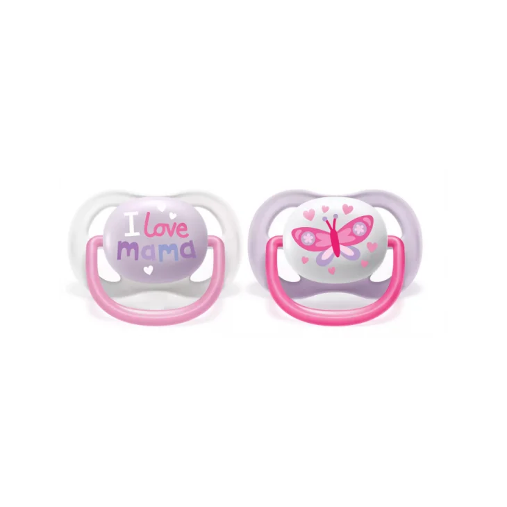 Philips Avent Ciuccio Ultra Air 0-6 Mesi Mama/Butterfly 2 Pezzi