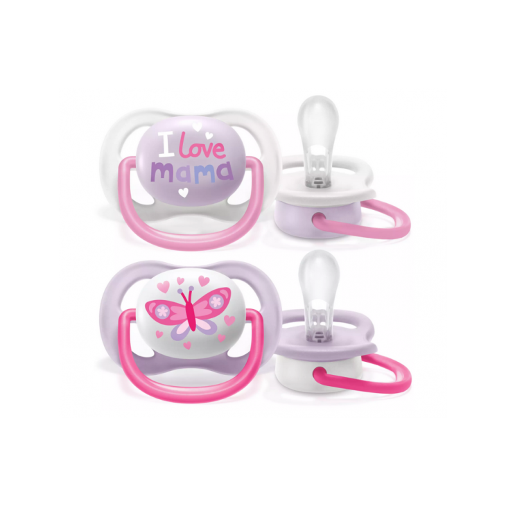 Philips Avent Ciuccio Ultra Air 0-6 Mesi Mama/Butterfly 2 Pezzi