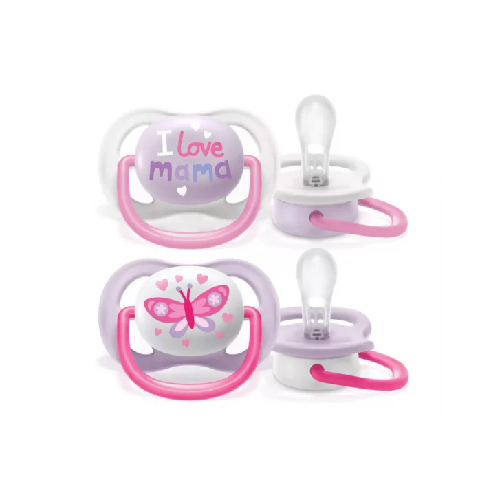 Philips Avent Ciuccio Ultra Air 0-6 Mesi Mama/Butterfly 2 Pezzi