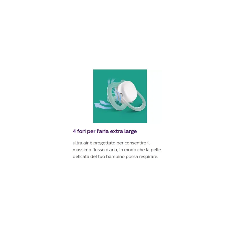 Philips Avent Ciuccio Ultra Air 0-6 Mesi Pinguino/Tartaruga 2 Pezzi