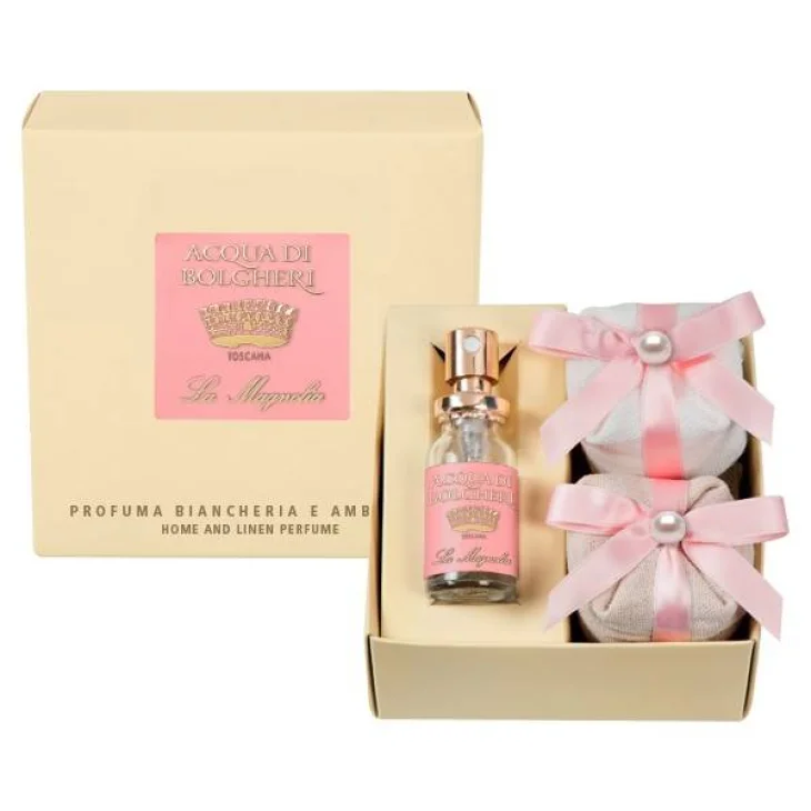 ACQUA BOLGHERI PACCHETTI PROFUMA BIANCHERIA LA MAGNOLIA