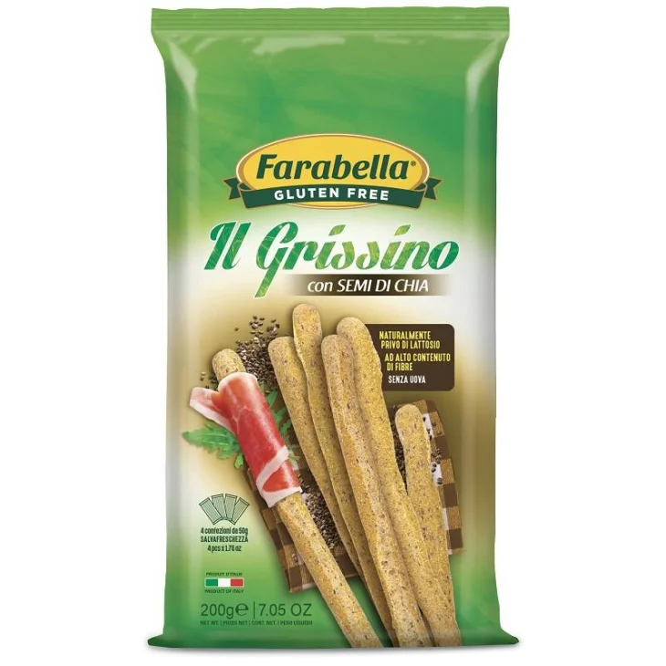 Farabella Grissini con Semi di Chia Senza Glutine 200 grammi