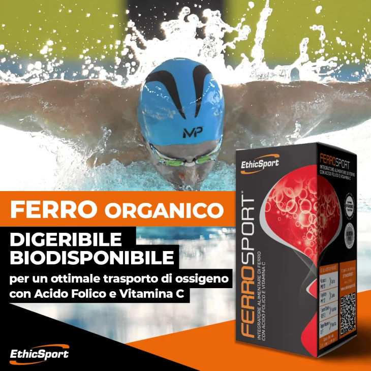 EthicSport Ferrosport Integratore di Ferro 30 Compresse