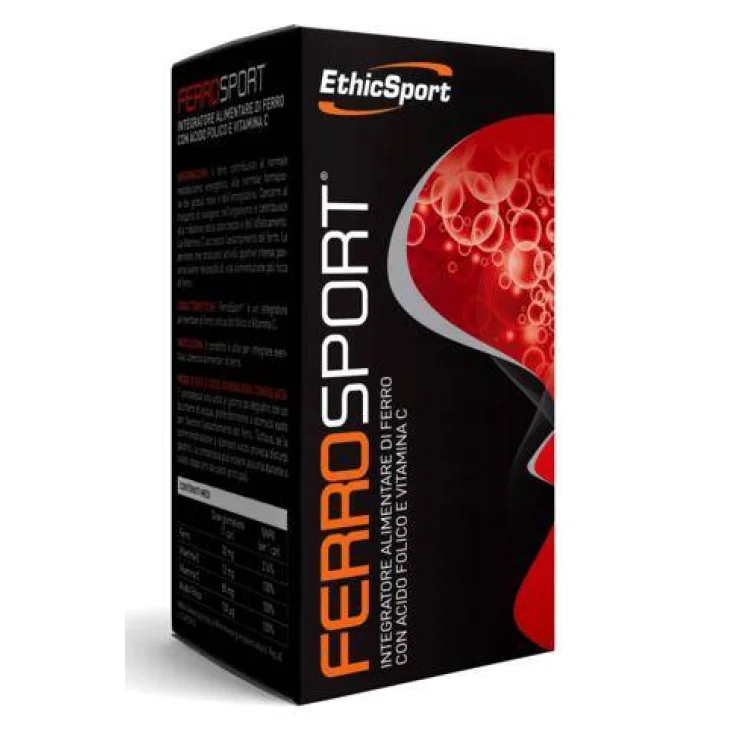 EthicSport Ferrosport Integratore di Ferro 30 Compresse