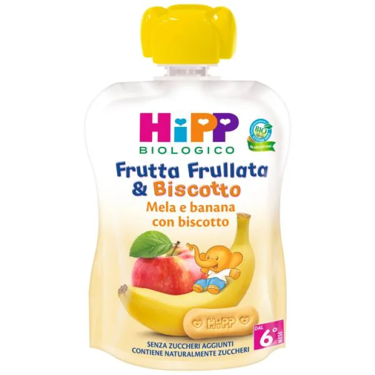 Hipp Frutta Frullata&Biscotto Mela Banana Biscotto 90 g