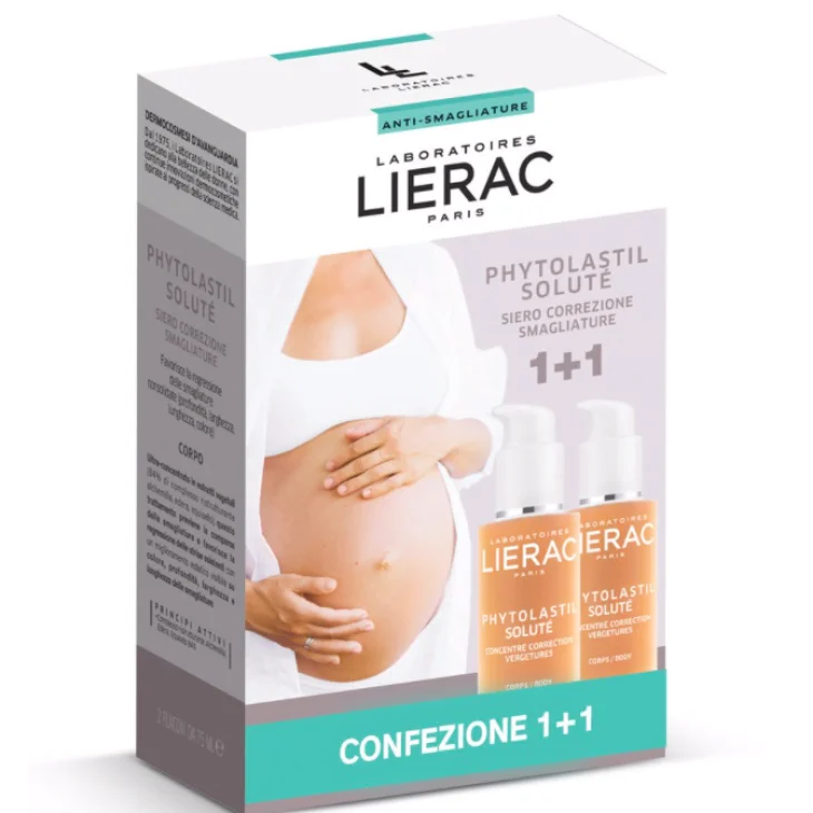 Lierac Duo Phytolastil Soluté Concentrato Gel Correzione Smagliature 75 m +75 ml