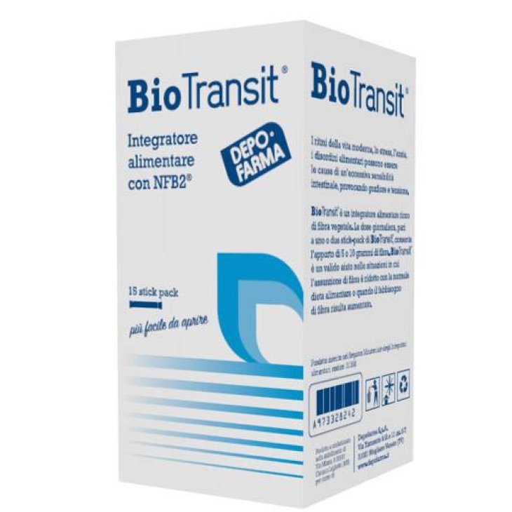 Biotransit Integratore Ricco di Fibra Alimentare 15 stick