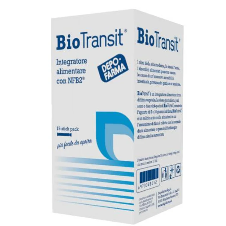 Biotransit Integratore Ricco di Fibra Alimentare 15 stick
