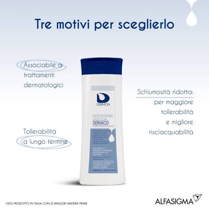 Dermon Detergente Doccia Dermico PH 4.0 250 ml