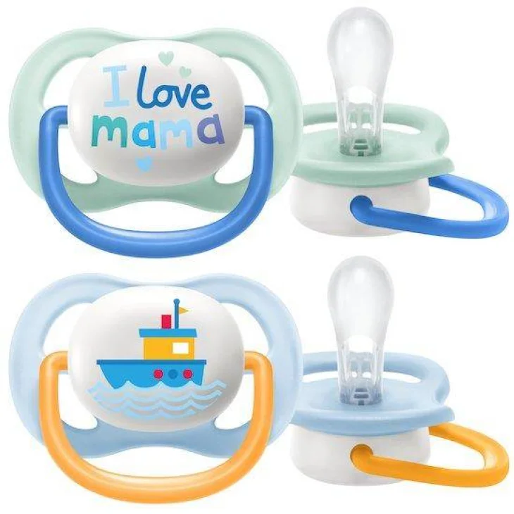 Avent Ultra Air Succhietto Mama/Boat 0-6 Mesi 2 Pezzi