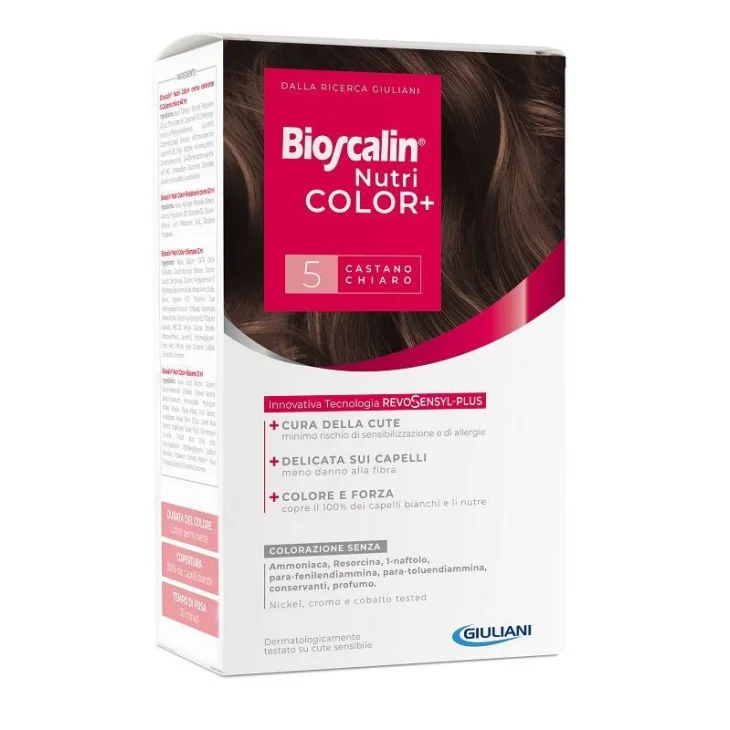 Bioscalin Nutricolor+ 5 Castano Chiaro Colorazione Permanente