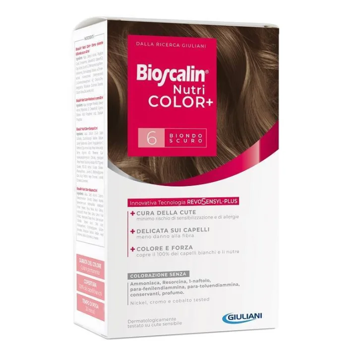 Bioscalin Nutricolor+ 6 Biondo Scuro Colorazione Permanente