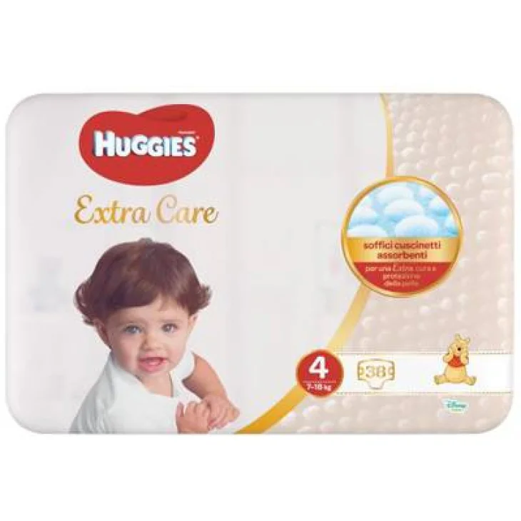 Huggies Extra Care Grande Misura 4 Pannolini 38 pezzi