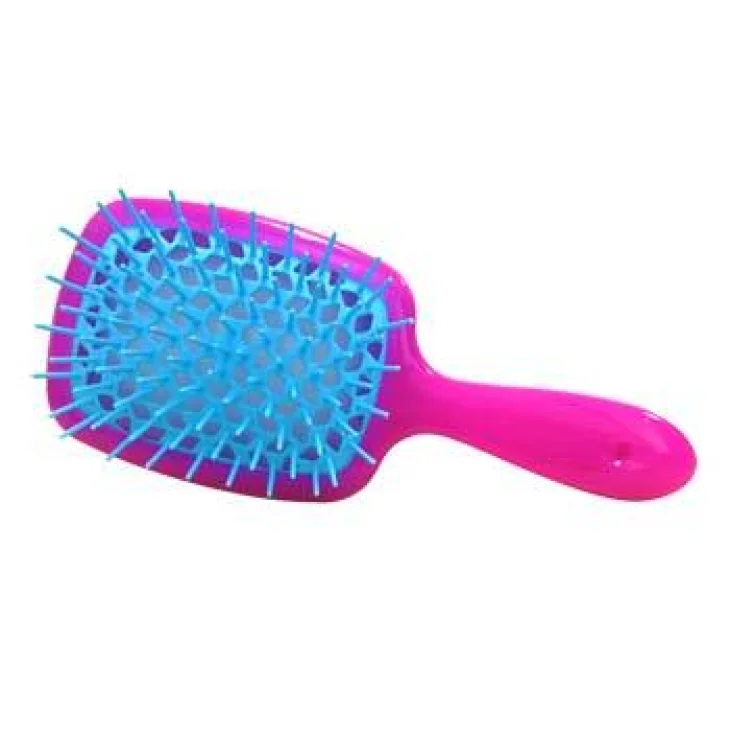 Superbrush Spazzola Fucsia con Riccio Turchese