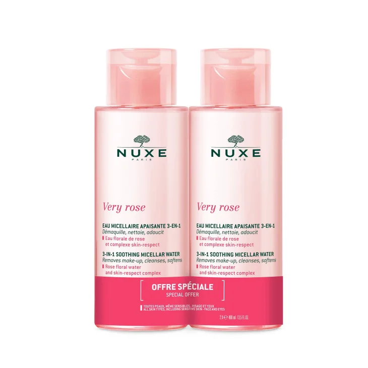 Nuxe Very Rose Duo Acqua Micellare Lenitiva 3 In 1 2x400ml