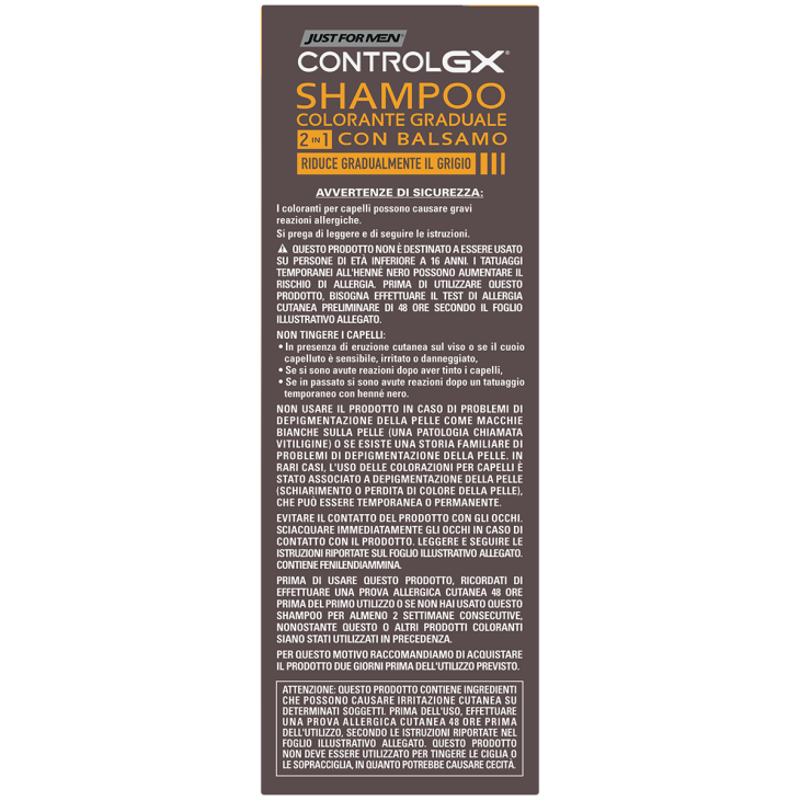 Just For Men Control Gx Shampoo Colorante Graduale 2 In 1 con Balsamo 150 ml