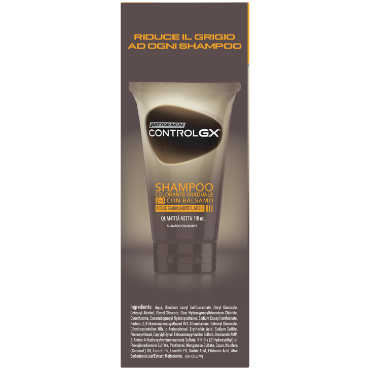 Just For Men Control Gx Shampoo Colorante Graduale 2 In 1 con Balsamo 150 ml