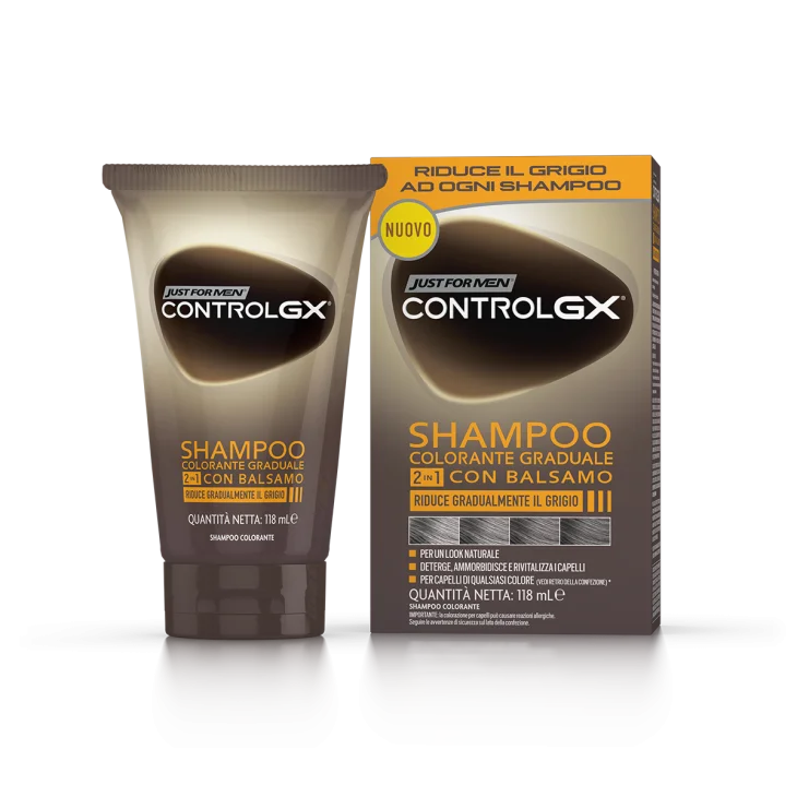 Just For Men Control Gx Shampoo Colorante Graduale 2 In 1 con Balsamo 150 ml