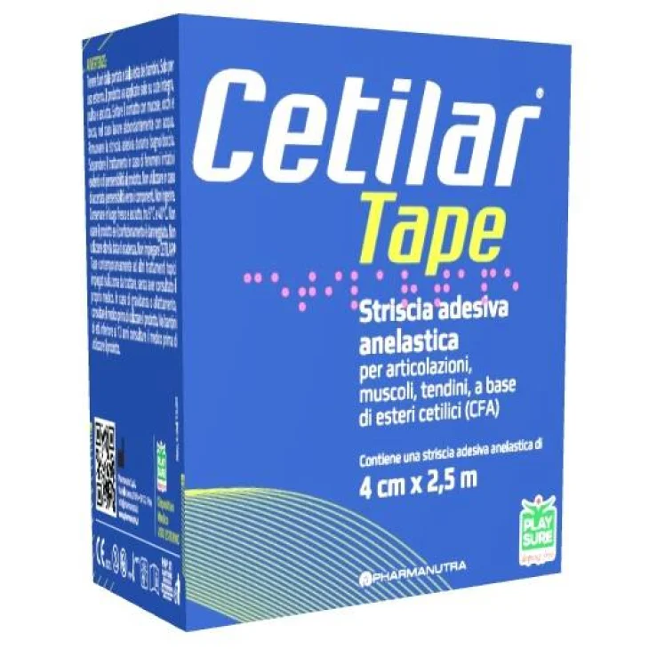 Cetilar Tape Striscia Adesiva Anelastica cm 4 X 2,5 m
