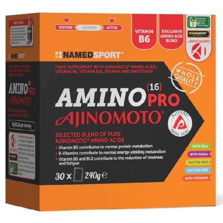 Named Sport Amino 16 Pro Ajinomoto 30 Bustine