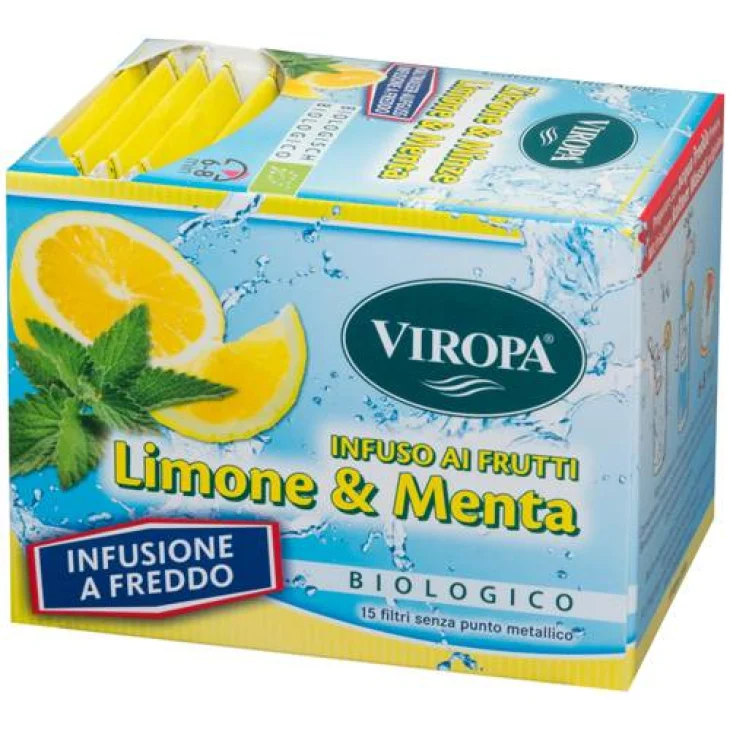 Viropa Zitrone Limone e Menta Infuso bio 15 filtri