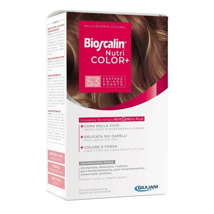 Bioscalin Nutricolor+ 5.3 Castano Chiaro Dorato Colorazione Permanente
