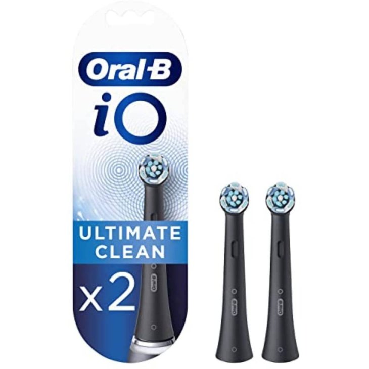 Oral B iO Ultimate Clean Testine di Ricambio Black 2 Pezzi