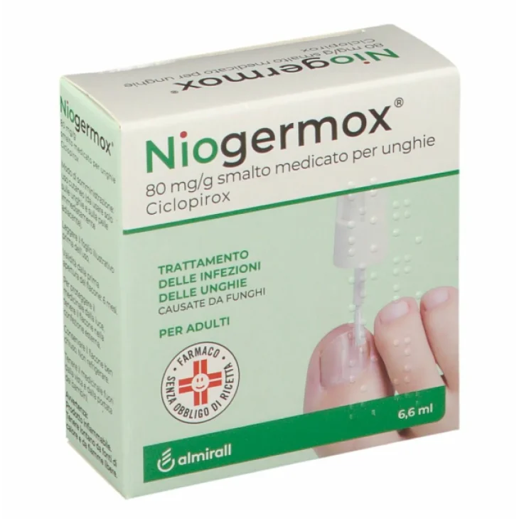 Almirall Niogermox Smalto Medicato per Unghie 6,6 ml