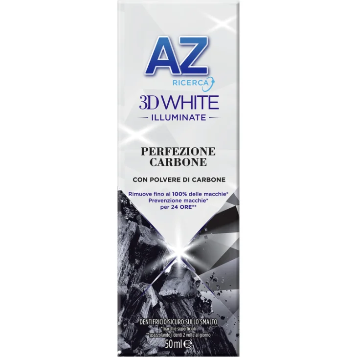 Az 3D White Illuminate Perfezione Carbone Dentifricio Sbiancante 50 ml