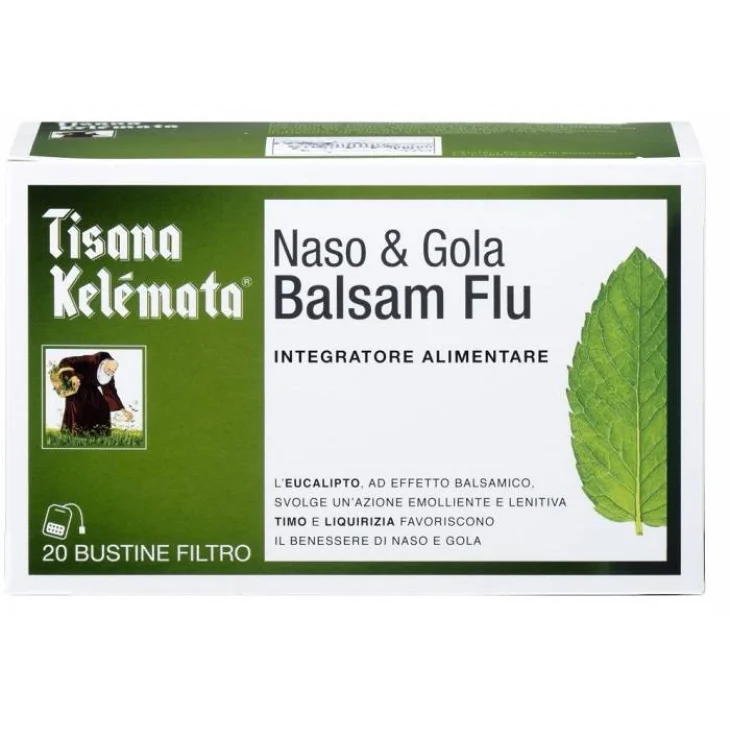 Tisana Kelemata Naso e Gola Balsam Flu 20 Bustine