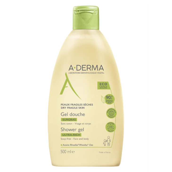 A-Derma Les Indispensables Gel Doccia Surgras 500 ml