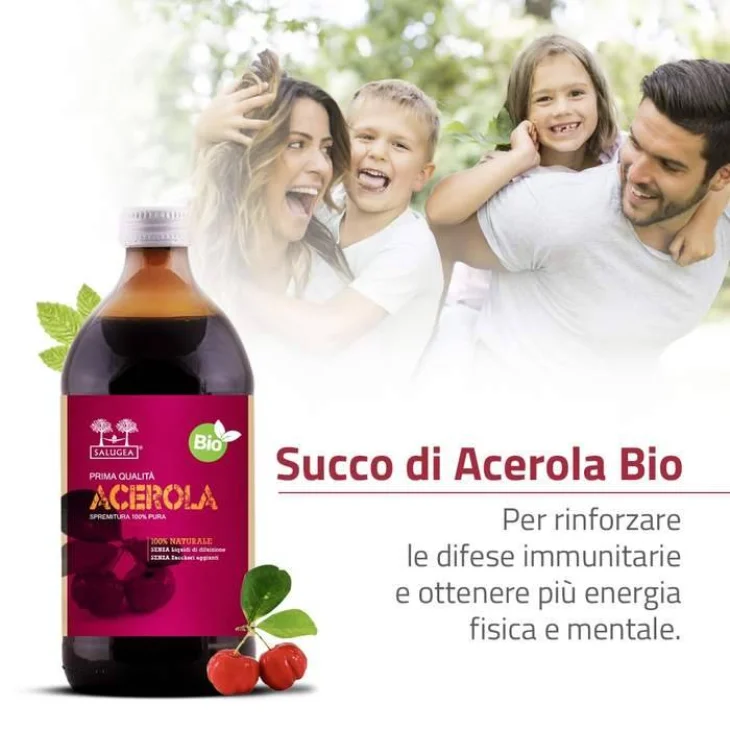 Salugea Succo Acerola Bio Vitamina C 500 ml