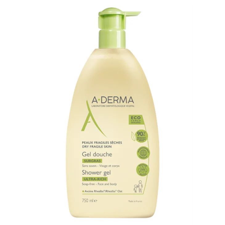 A-Derma Les Indispensables Gel Doccia Surgras 750 ml