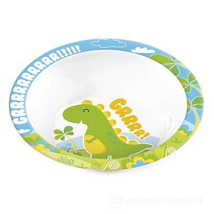 Pengo Piatto Fondo in Melamina Fantasia Dinosauri