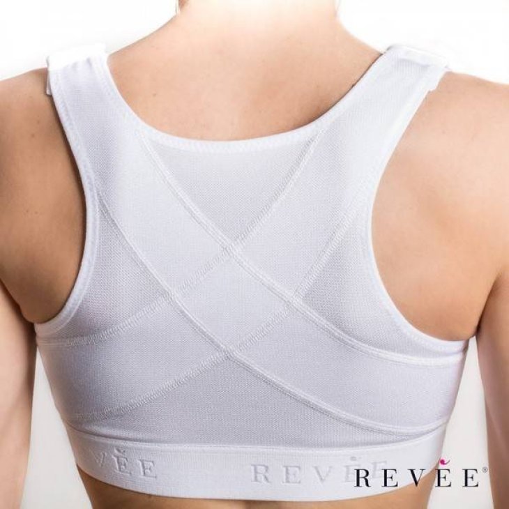 Revée Bra Elodie Reggiseno Post-Operatorio White M