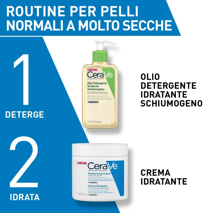CeraVe Olio Detergente Idratante Schiumogeno 476 ml
