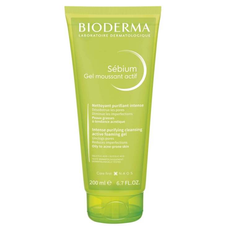 Bioderma Sébium Gel Moussant Actif Detergente Viso Pelli Impure 200 ml