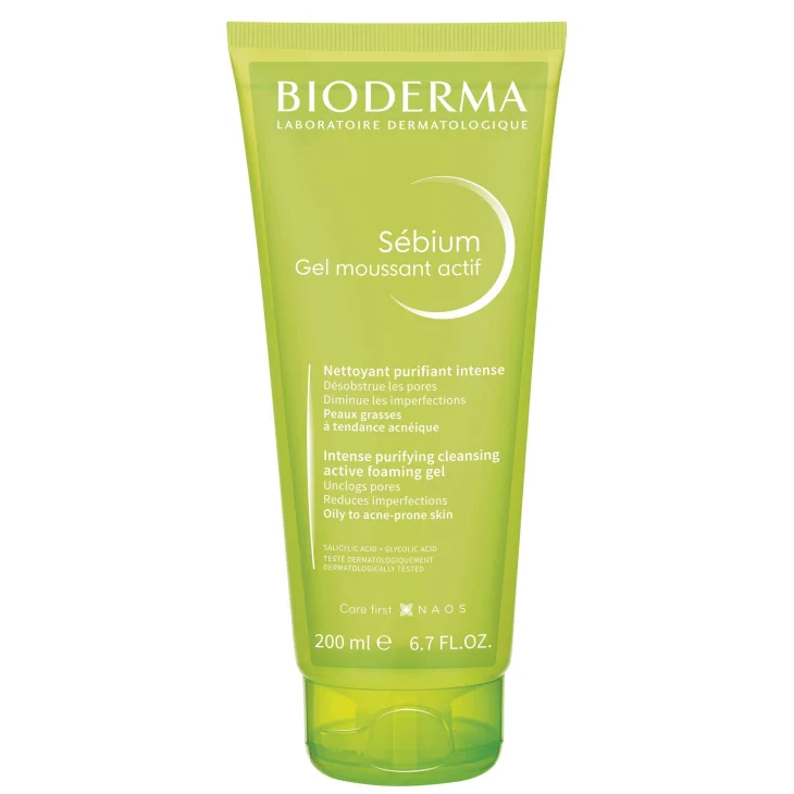Bioderma Sébium Gel Moussant Actif Detergente Viso Pelli Impure 200 ml