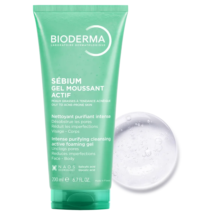 Bioderma Sébium Gel Moussant Actif Detergente Viso Pelli Impure 200 ml
