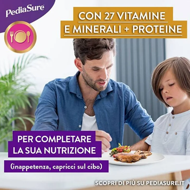 Pediasure Rinforza Crescita e Sviluppo del Bambino Cioccolato 400 g