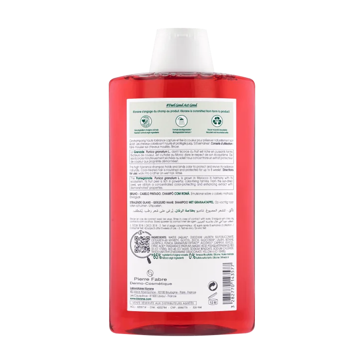 Klorane Shampoo Melograno Capelli Colorati 400 ml