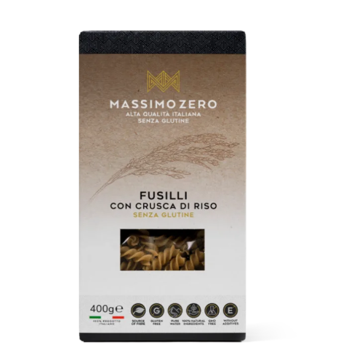 Massimo Zero Fusilli con Crusca di Riso Pasta senza glutine 400 g